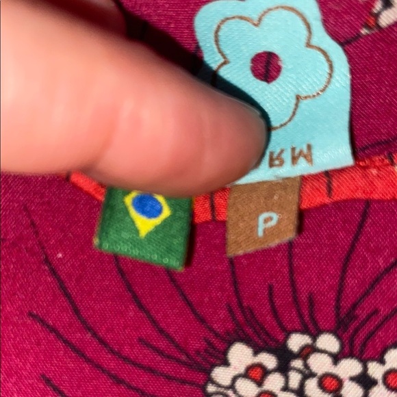 Floral Red and Pink Women's Top - Picture 5 of 5